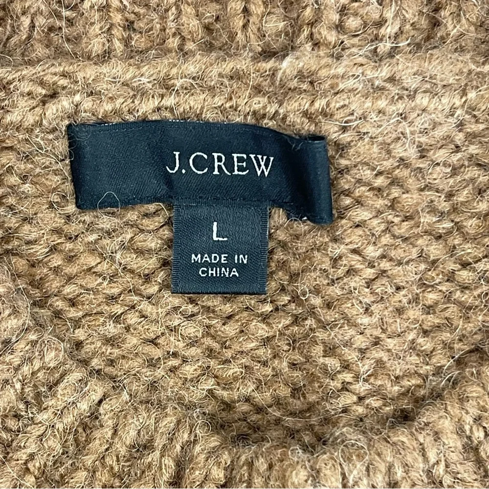 J. Crew Classic Brown Crew Neck Sweater. L